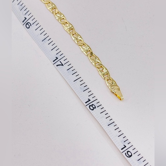 Butterfly pendant and 14k gold plated chain/Mariposa CZ Cadena oró laminado/ - Picture 4 of 4